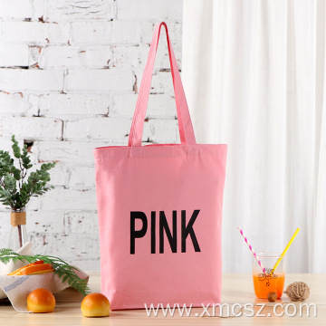 White pink black large cotton canvas bags